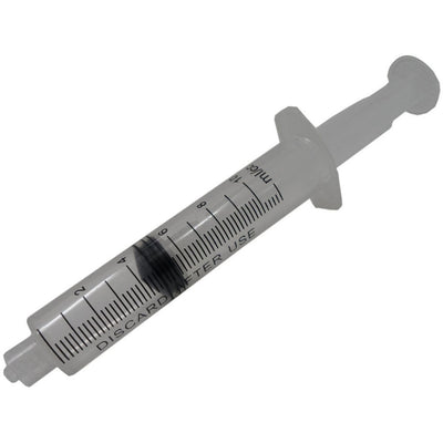 Plastic Disposable Syringe/Dispenser - 10ml (Pack of: 6) - TJ01-07610-Z06 - ToolUSA