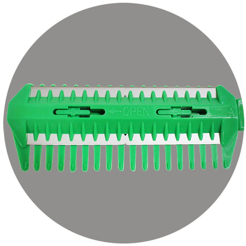 Plastic & Stainless Steel Pet Grooming Comb with Bult-In Razor Blade, 7.75 Inch - B2202-YX - ToolUSA