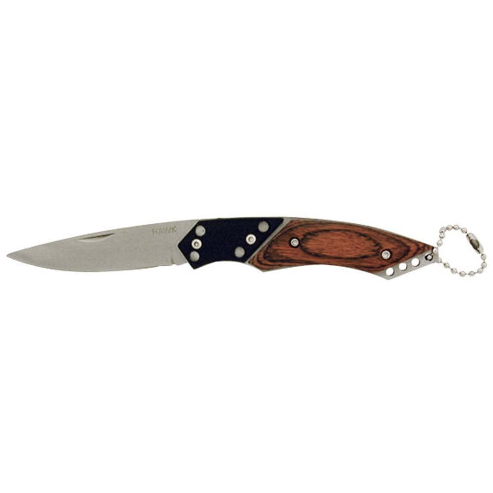 Pocket Knife with Wooden and Black Handle - ToolUSA