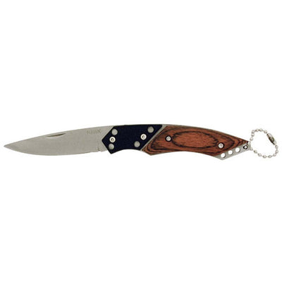 Pocket Knife with Wooden and Black Handle - ToolUSA