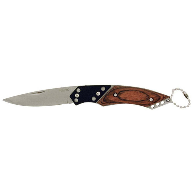 Pocket Knife with Wooden and Black Handle - ToolUSA