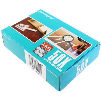 Pocket Sized 50X LED Microscope - 4 Inches Long With Batteries Included - MG-13407 - ToolUSA