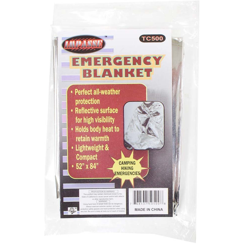 Pocket Sized Reflective Emergency Blanket (Pack of: 2) - CAM-50500-Z02 - ToolUSA