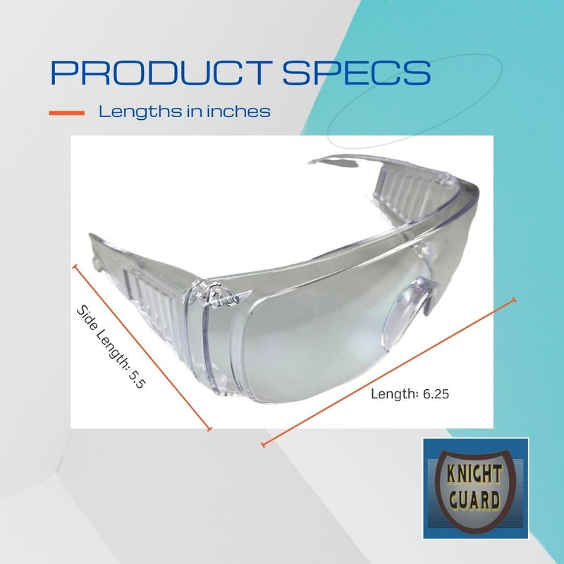 Polycarbonate Clear Safety Glasses - SF-00112 - ToolUSA