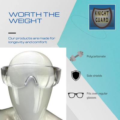 Polycarbonate Clear Safety Glasses - SF-00112 - ToolUSA