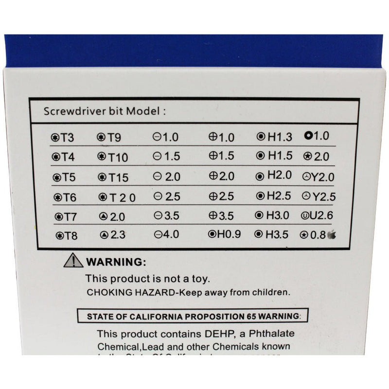 Precision Screwdriver Set With 36 Bits, 1 Rubberized Knobby Handle, And 1 Extender (Magnetized) - PS638-YTD - ToolUSA