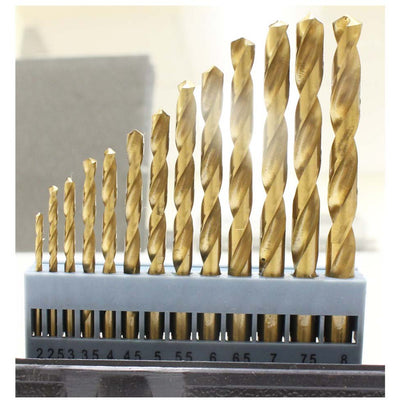 QUIX MACHINE TOOLS: 46 Piece Assorted Drill & Bits Set - TZ5005-46 - ToolUSA