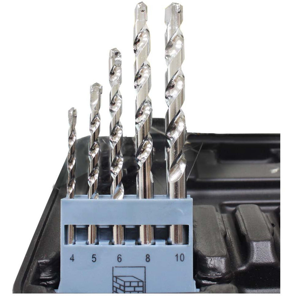 QUIX MACHINE TOOLS: 46 Piece Assorted Drill & Bits Set - TZ5005-46 - ToolUSA