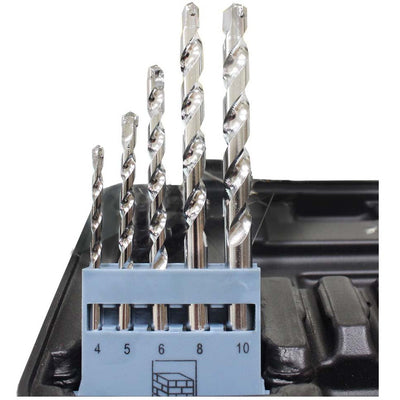 QUIX MACHINE TOOLS: 46 Piece Assorted Drill & Bits Set - TZ5005-46 - ToolUSA