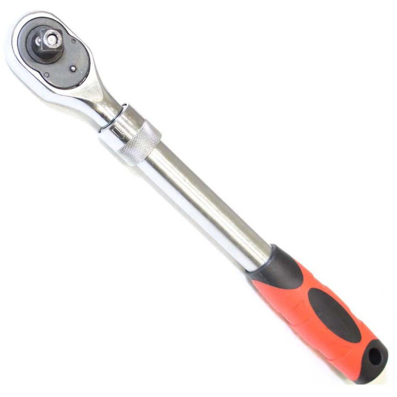 Ratchet Handle With Telescopic Shaft - 3/8 Inch Drive And 72 Teeth Oval Head - TU24024 - ToolUSA