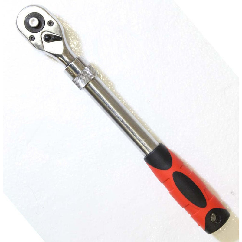 Ratchet Handle With Telescopic Shaft - 3/8 Inch Drive And 72 Teeth Oval Head - TU24024 - ToolUSA