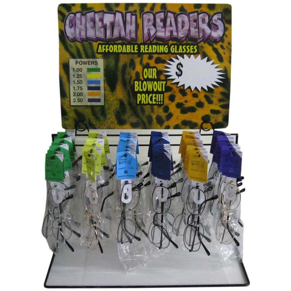 Reading Glasses On Display Rack - RD-LSKY-6429 - ToolUSA