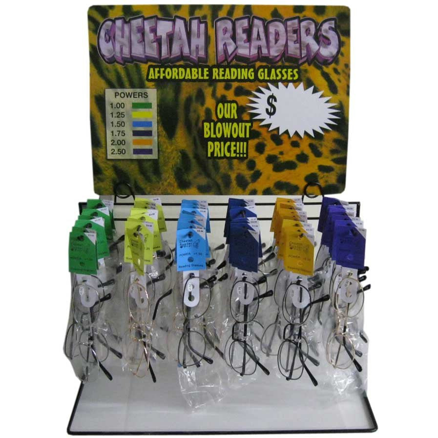Reading Glasses On Display Rack - RD-LSKY-6429 - ToolUSA
