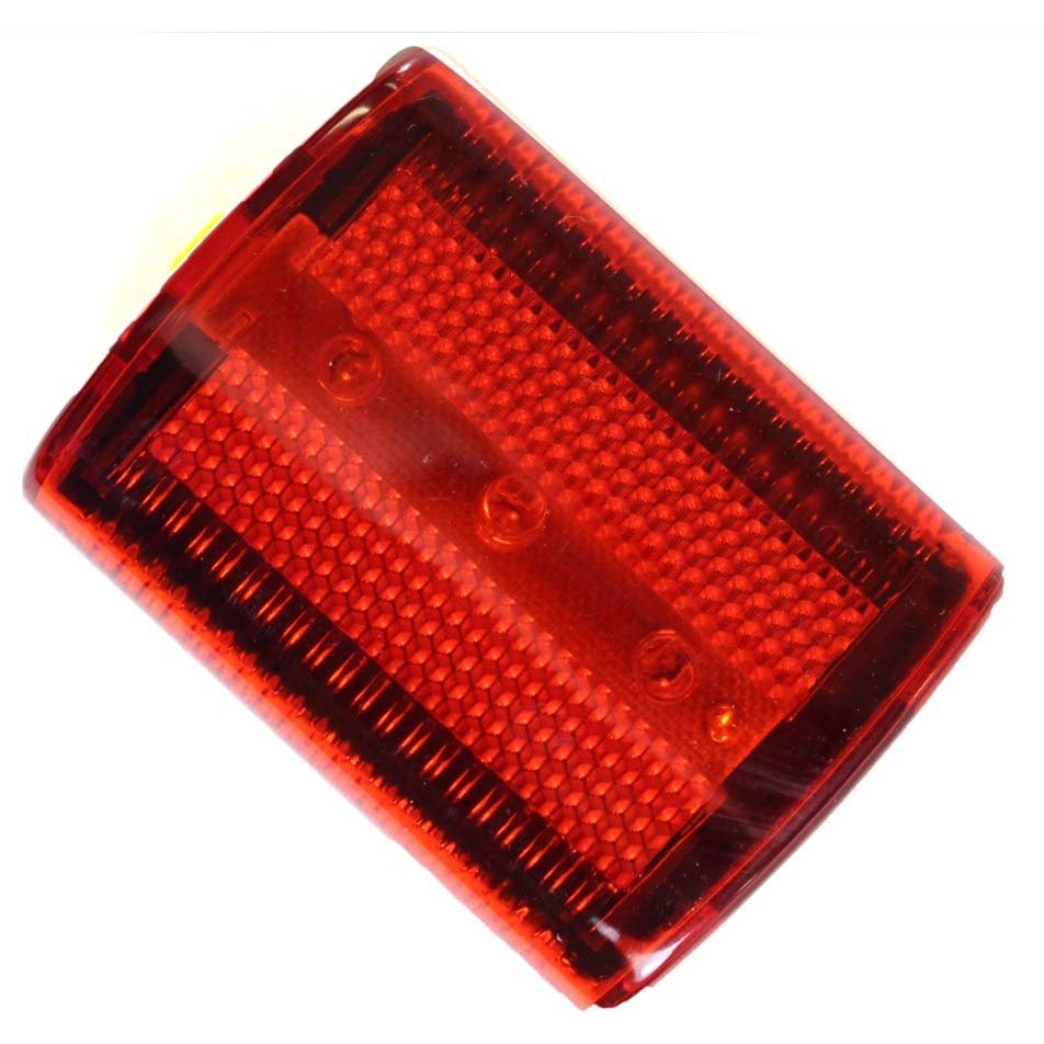 Red Bicycle Clip-on Tail Light - 3 Red LED Lights Inside - 2.5" x 2" (Pack of: 2) - FL-00248-Z02 - ToolUSA