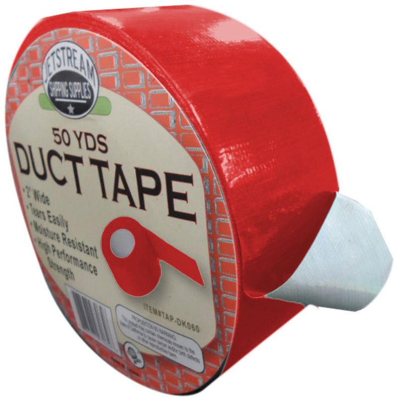 Red Multi-Purpose Duct Tape, 2-Inch Wide x 50 Yards Long - TAP-DK060R - ToolUSA