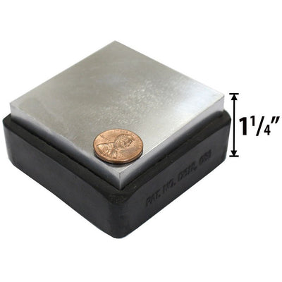 Reversible Steel And Rubber Block 2 3/4 Inches Square - TJ-89802 - ToolUSA