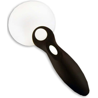 RIMLESS ACRYLIC LENS MAGNFIER WITH 2 LED'S - MG-15085 - ToolUSA