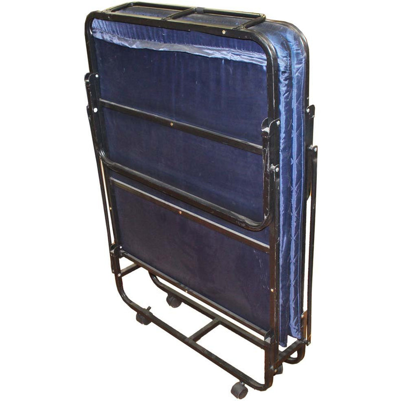 Rollaway Portable Bed, 72" X 30" With Thick Navy Blue Mattress - 40lbs - CAM-94185 - ToolUSA