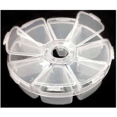 Round Clear Storage Box (Pack of: 2) - TJ05-08701-Z02 - ToolUSA