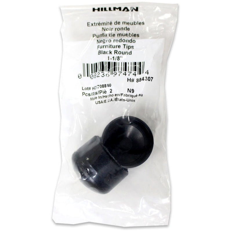 Round Plastic Cap For Metal Legs 1 Inch In Diameter (Pack of: 2) - HI-884307 - ToolUSA