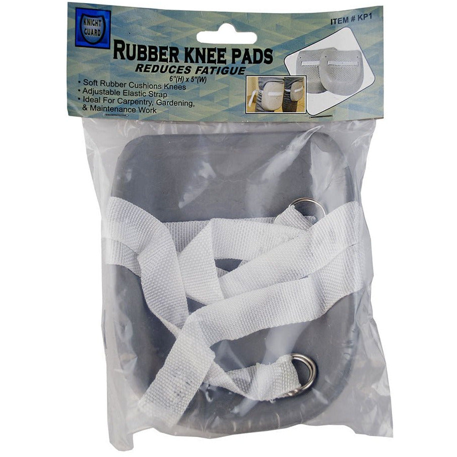 Rubber Knee Pads with Adjustable Straps For Most Knee Sizes - SF-30001 - ToolUSA