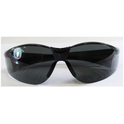 Safety Glasses | Black Frame & Dark Smoke Mirror Glass (Pack of: 1) - EY5DP - ToolUSA