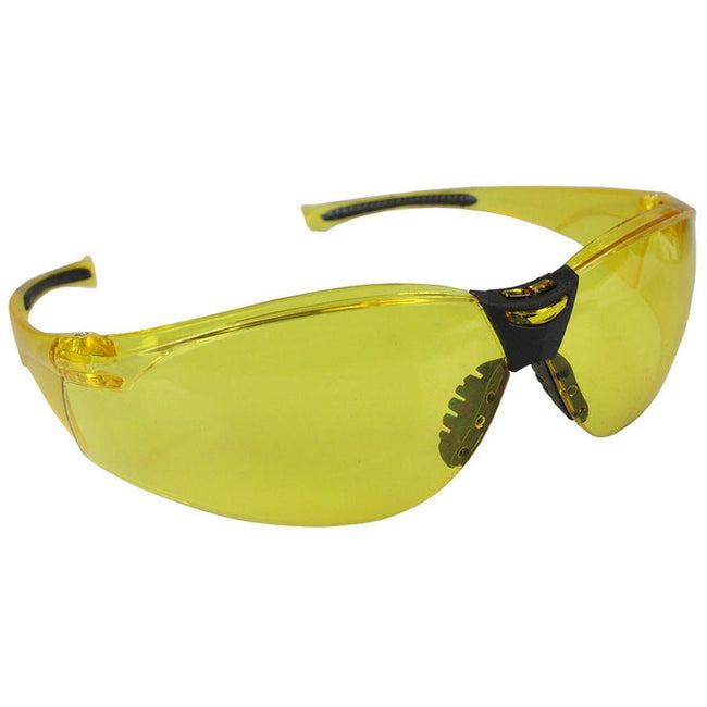 Safety Glasses | Yellow Shade Lens, UV Protection, ANSI Standard - EY5AP - ToolUSA