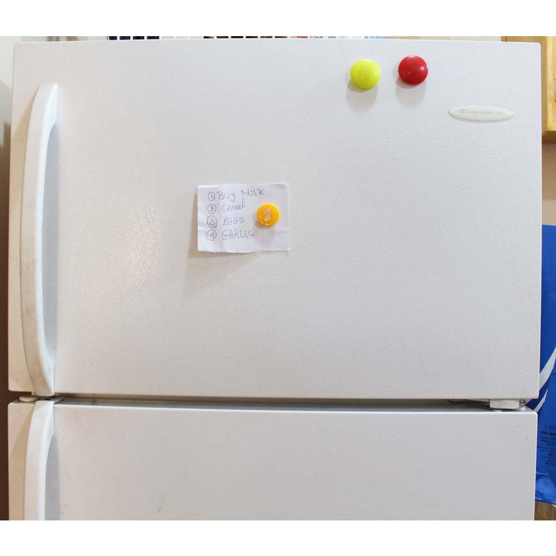 Set Of 10 Coloful Magnets With Numbers 1 - 10 Painted On Them - MC6063-10-YX - ToolUSA