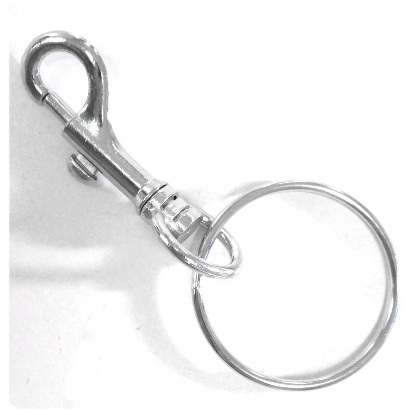 Set Of 12 Pieces Swivel Key Rings-5/8 Inch Swivel Hook-1 Inch Diameter Rings - TR-00061 - ToolUSA
