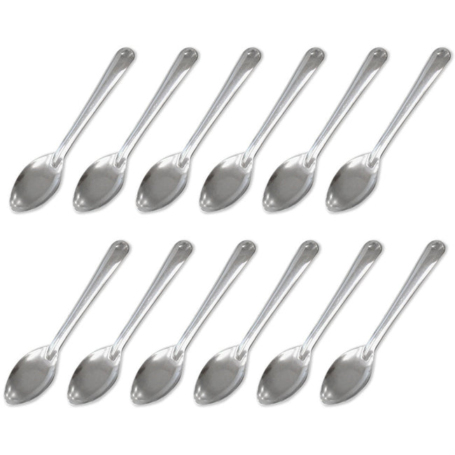 SET OF 12 STAINLESS STEEL SPOONS - U-30010 - ToolUSA