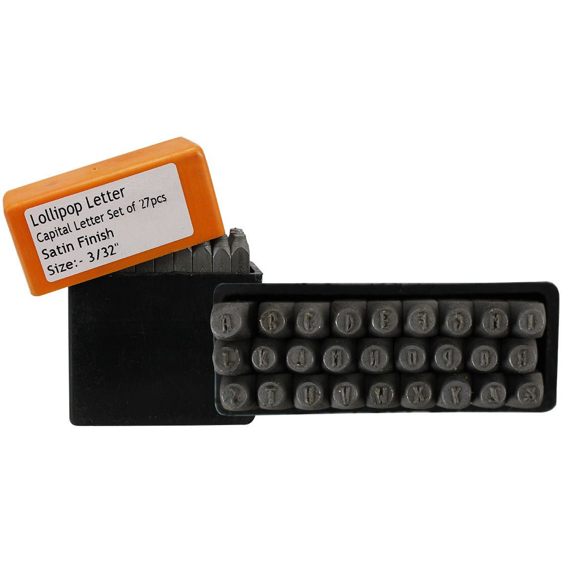 Set Of 27 Pieces- 26 Letters Of The Alphabet, In "lollipop" Style, Plus Ampersand-capital Letters Size 3/32 Inches - TJ916-27332L - ToolUSA