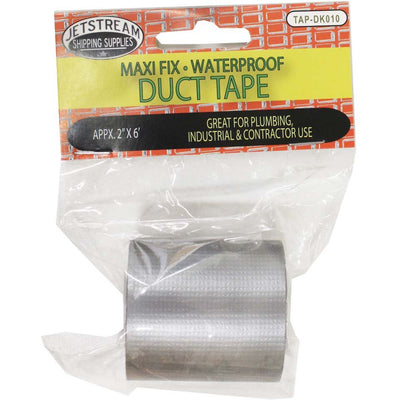 Silver Duct Tape - 2 Inch x 6 Feet (Pack of: 2) - TAP-80808-Z02 - ToolUSA