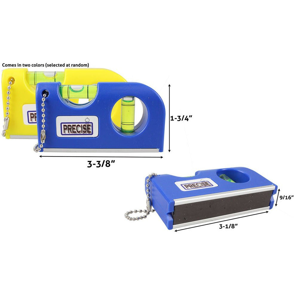 Small 2-directional Level - Magnet on Bottom, Belt Clip & Key Chain - TZ7203 - ToolUSA