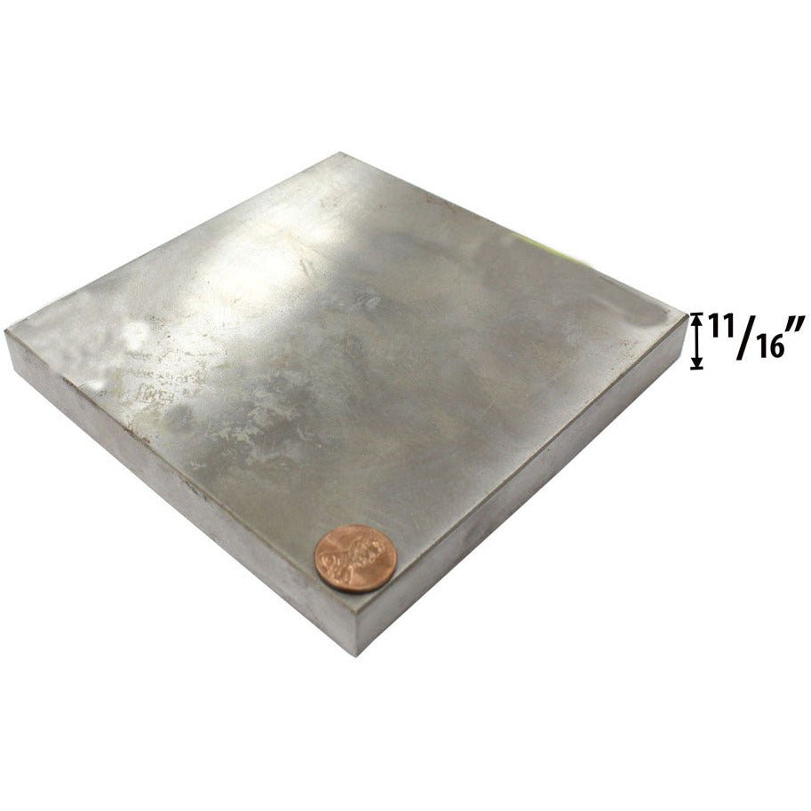 Solid Steel Bench Block - 5-3/4 x 5 3/4 x 3/4 Inches - TJ-44092 - ToolUSA