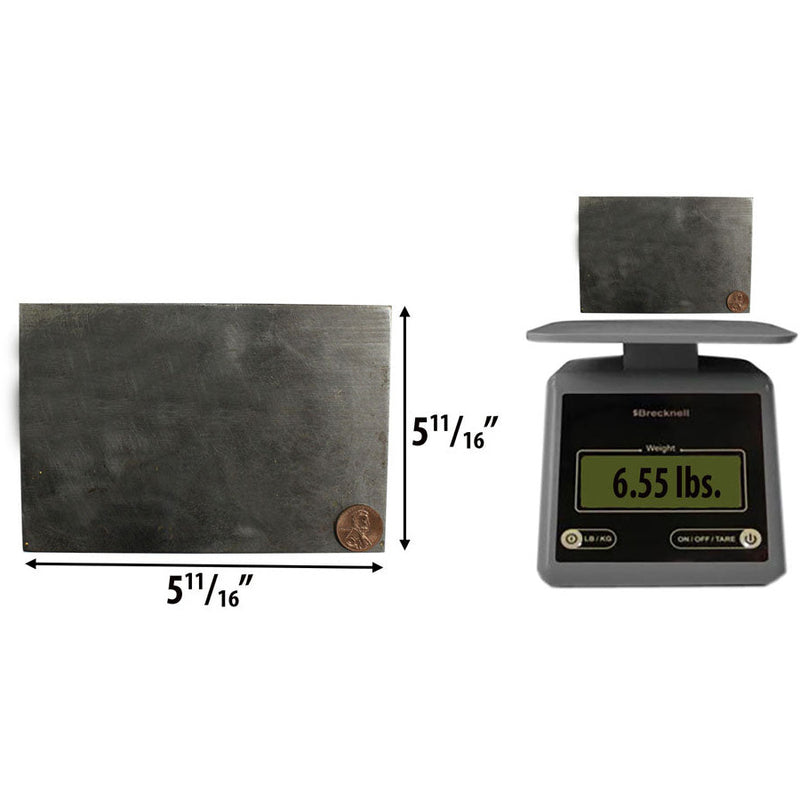 Solid Steel Bench Block - 5-3/4 x 5 3/4 x 3/4 Inches - TJ-44092 - ToolUSA