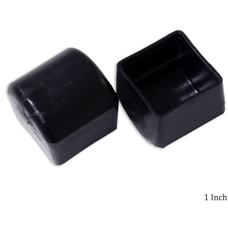 Square Plastic Cap For Metal Legs 1 x 1 Inches (Pack of: 2) - HI-884308 - ToolUSA