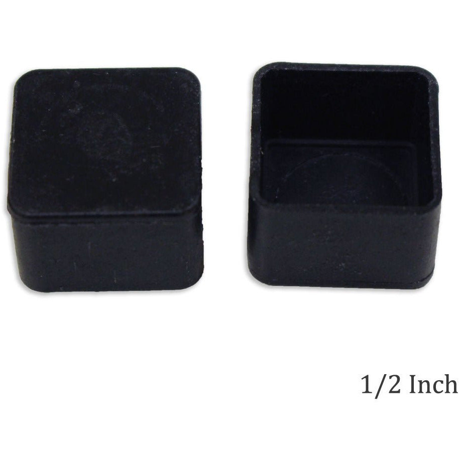 Square Plastic Cap For Metal Legs 1/2 x 1/2 Inches (Pack of: 4) - HI-44517-Z04 - ToolUSA