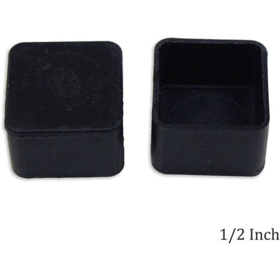 Square Plastic Cap For Metal Legs 1/2 x 1/2 Inches (Pack of: 4) - HI-44517-Z04 - ToolUSA