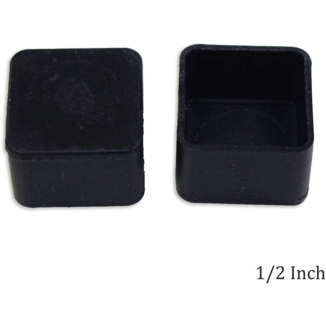 Square Plastic Cap For Metal Legs 1/2 x 1/2 Inches (Pack of: 4) - HI-44517-Z04 - ToolUSA