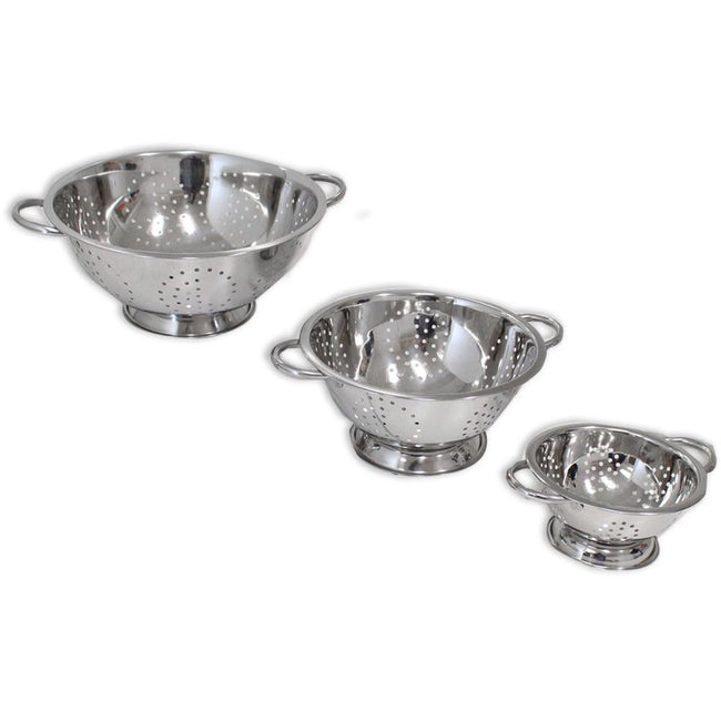 STAINLESS STEEL COLANDER SET (Pack of: 1) - U-00135 - ToolUSA