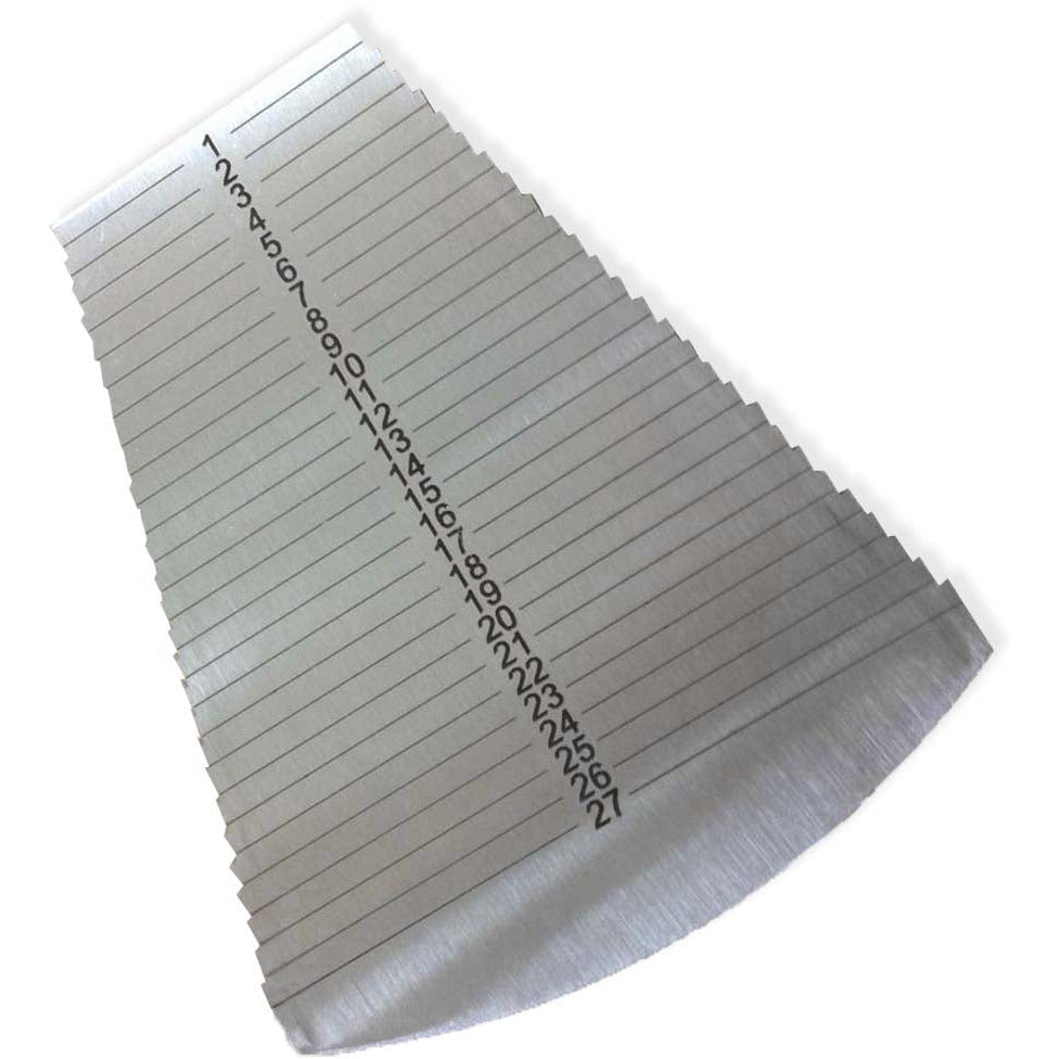 Stainless Steel Flat Bangle Gauge - Metric 1-27 mm or SAE 1.5" - 3 1/8" - TJ-29316 - ToolUSA