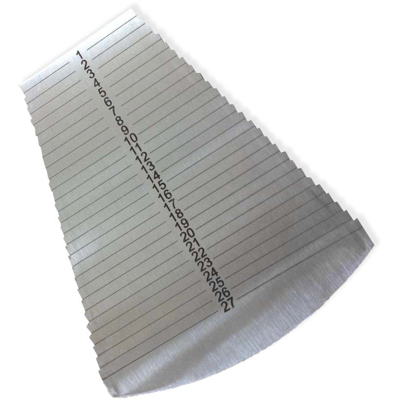 Stainless Steel Flat Bangle Gauge - Metric 1-27 mm or SAE 1.5" - 3 1/8" - TJ-29316 - ToolUSA