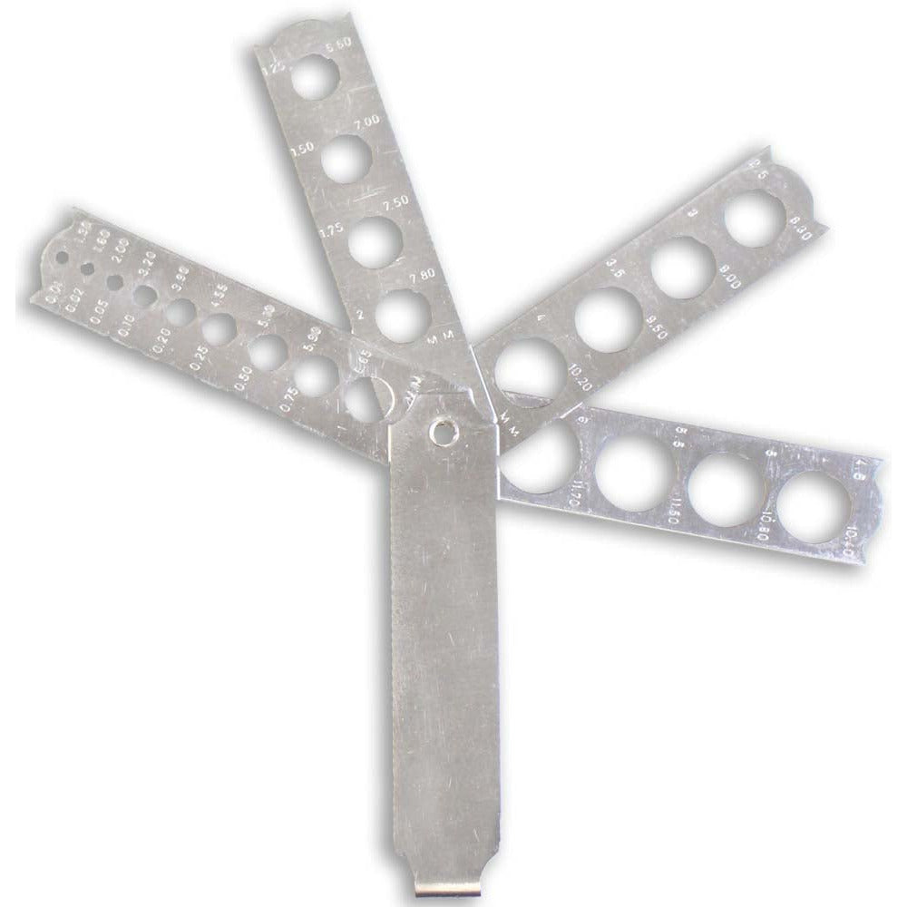 Stainless Steel Folding Diamond Pocket Gauge - TJ03-09124 - ToolUSA