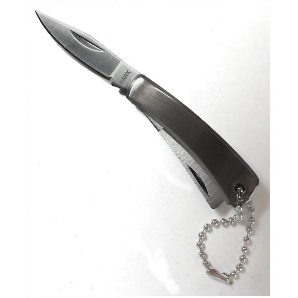 Stainless Steel Pocket Knife - 2 Blades - 3.75 Inch Overall Length - PK-09072 - ToolUSA