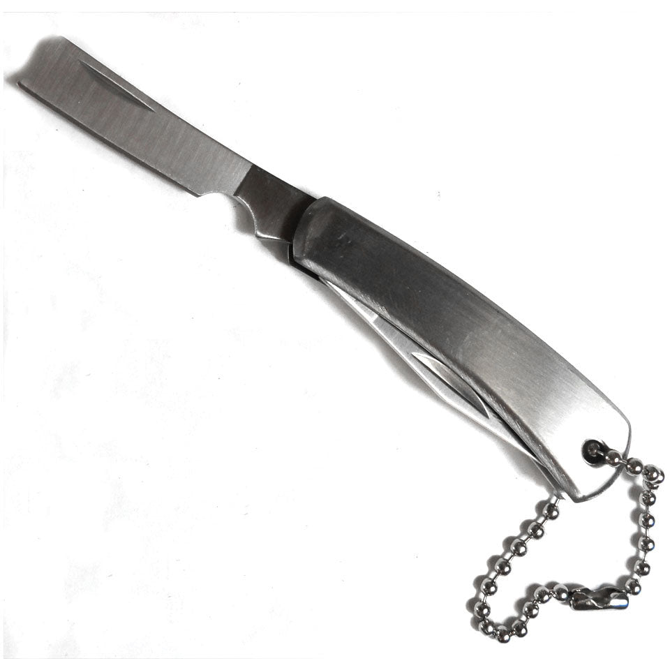 Stainless Steel Pocket Knife - 2 Blades - 3.75 Inch Overall Length - PK-09072 - ToolUSA