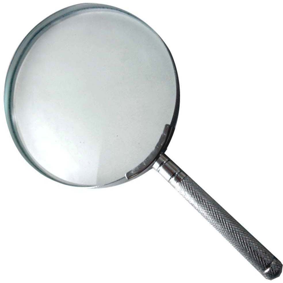 Steel Handheld Magnifier with Glass Lens - ToolUSA