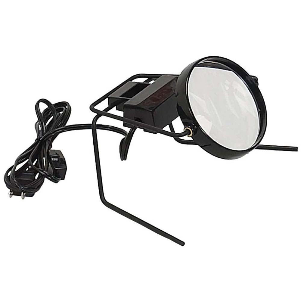 Table Top 3x Lighted Swivel Magnifier, 6x Macro - MG-59100 - ToolUSA