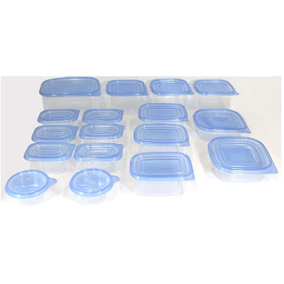 Think Tank 34 Piece Food Storage Clear Container Set - LKCO-6633-U - ToolUSA