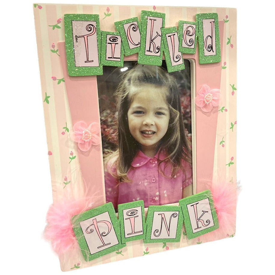 Tickled Pink Cute Wooden Photo Frame, 7 x 9 Inches - HH-WF-10349 - ToolUSA