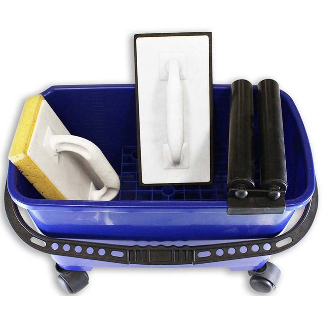 Tile Cleaning 6 Gallon Bucket Set With Cleaning Accessories - G-02047 - ToolUSA